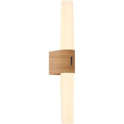 NORDLUX Wandlampe Helva Braun Kunststoff B 5.7 cm H 5.7 cm - Farbe: Holzfolie - Material: Plastik - Wandlampe
