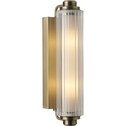 NORDLUX Wandlampe Nimal Edelstahl Kunststoff B 7.8 H 35 cm - Farbe: messing - Material: Plastik - Wandlampe