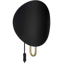 NORDLUX Wandlampe Spargo Schwarz Metall B 32 cm H 39.3 cm - Farbe: Schwarz/Messing - Wandlampe