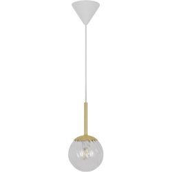 NORDLUX Pendellampe Chisell Edelstahl Metall B 15 H 28 cm - Farbe: messing - Pendellampe