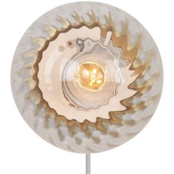 NORDLUX Wandlampe Chisell Edelstahl Metall B 18 H 15 cm - Farbe: messing - Wandlampe
