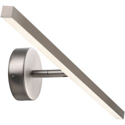 NORDLUX Wandlampe Ips Edelstahl Metall B 11.8 H 9 cm - Farbe: Gebürsteter Stahl - Wandlampe