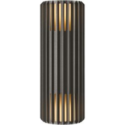 NORDLUX Wandlampe aussen Aludra Schwarz Aluminium B 12.4 cm H 33.7 cm - Wandlampe aussen