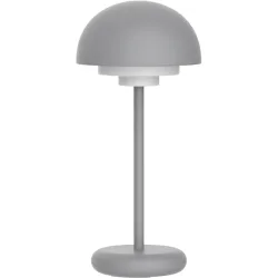 Tischlampe Smukke Grau Kunststoff B 14 cm H 30.5 cm - Material: Polycarbonat - Tischlampe