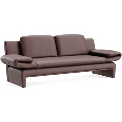 Sofa Astra Braun Leder B 308 T 83 cm - Farbe: Larina - fuchs kela 101 - Möbel Konfigurator: Traummöbel individuell zusammenstellen
