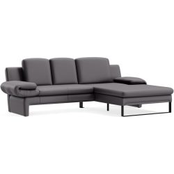 Ecksofa Astra Grau Stoff B 321 T 168 cm - Farbe: Touch - 844 steel - Möbel Konfigurator: Traummöbel individuell zusammenstellen
