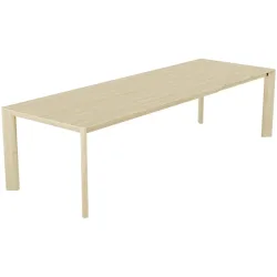 Esstisch ausziehbar Massivo Braun Holz B 200 cm Ausziehbar - Farbe: Asteiche geölt - Möbel Konfigurator: Traummöbel individuell zusammenstellen -