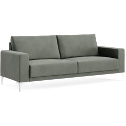 Sofa Bivio Grün Stoff B 214 T 88 cm - Farbe: OSAKA - 13 khaki - Möbel Konfigurator: Traummöbel individuell zusammenstellen - Sofa