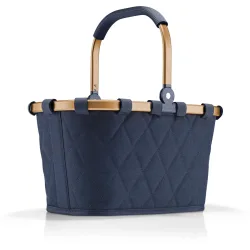 Einkaufskorb Reisenthel Gold/Blau Polyester T 19.5 cm B 33.5 cm - Farbe: Rhombus Midnight Gold - Einkaufskorb