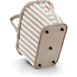 Einkaufskorb Reisenthel Braun/Weiss Aluminium/Polyester T 28 B 48 cm - Farbe: Summerstripes Coffee - Einkaufskorb