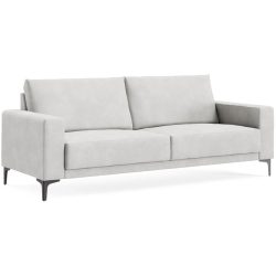 Sofa Bivio Grau Stoff B 214 T 88 cm - Farbe: MOVIE - 3/1 light grey - Möbel Konfigurator: Traummöbel individuell zusammenstellen - Sofa