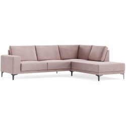 Ecksofa Bivio Rosa Stoff B 263 T 210 cm - Farbe: BROOKLYN - 19 lilly - Möbel Konfigurator: Traummöbel individuell zusammenstellen - Ecksofa