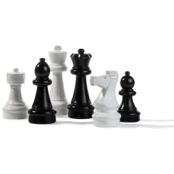 Kleine Schachfiguren Rolly Toys Schwarz/Weiss Kunststoff - Outdoorspiele