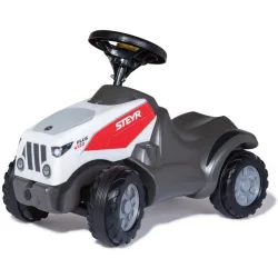 RollyMinitrac Steyr Plus 4120 Rolly Toys Grau Kunststoff - Farbe: grau/weiss - Rutschfahrzeug