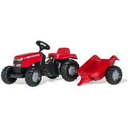 rolly®toys rollykid MF mit rollyKid Trailer 012305 - rot