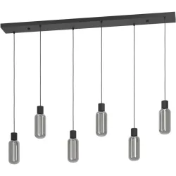 Pendellampe Maione Schwarz B 14 cm