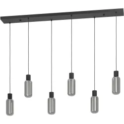 Pendellampe Maione Schwarz B 14 cm