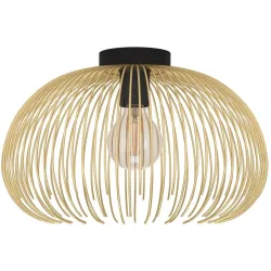 Deckenlampe Venezuela Schwarz, gold B 38.5 cm