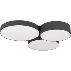 Deckenlampe Barbano-Z Schwarz 2550 lm Dimmbar B 56.5 cm
