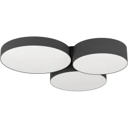 Deckenlampe Barbano-Z Schwarz 2550 lm Dimmbar B 56.5 cm
