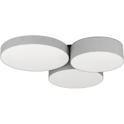 Deckenlampe Barbano-Z Schwarz 2550 lm Dimmbar B 56.5 cm - Farbe: grau