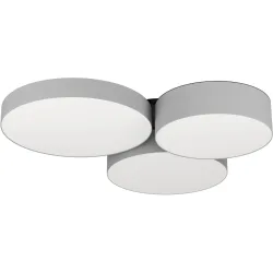 Deckenlampe Barbano-Z Schwarz 2550 lm Dimmbar B 56.5 cm - Farbe: grau