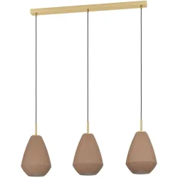 Pendellampe Caprarola Messing-gebürstet B 20 cm
