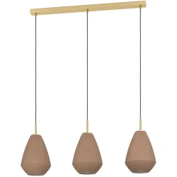 Pendellampe Caprarola Messing-gebürstet B 20 cm