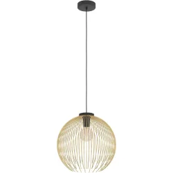 Pendellampe Venezuela Schwarz, gold B 40 cm