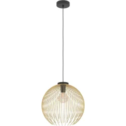Pendellampe Venezuela Schwarz, gold B 40 cm