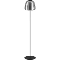 Stehlampe Alfero Schwarz 2000 lm Dimmbar H 139.5 cm