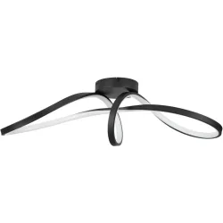 Deckenlampe Calarossa-Z Schwarz 2500 lm Dimmbar B 23 cm