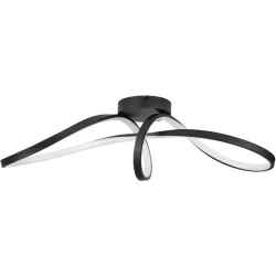 Deckenlampe Calarossa-Z Schwarz 2500 lm Dimmbar B 23 cm