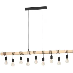Pendellampe Townshend Braun, schwarz B 10 cm