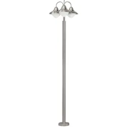 Stehlampe Perth Edelstahl H 220 cm