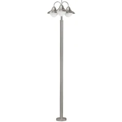 Stehlampe Perth Edelstahl H 220 cm