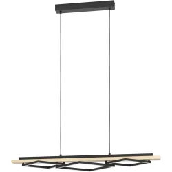 Pendellampe Boyal Schwarz, braun Dimmbar B 40 cm