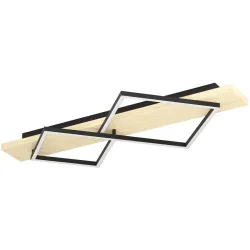 Deckenlampe Boyal Schwarz, braun B 40.5 cm