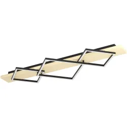 Deckenlampe Boyal Schwarz, braun B 40.5 cm