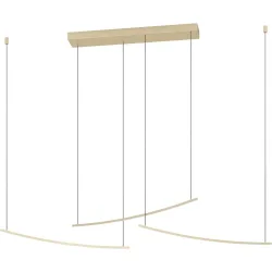 Pendellampe Villeggi Messing-matt 3600 lm Dimmbar B 10 cm