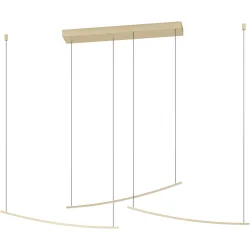 Pendellampe Villeggi Messing-matt 3600 lm Dimmbar B 10 cm