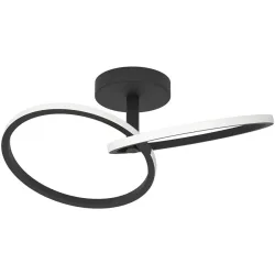 Deckenlampe Congiunti Schwarz 1500 lm B 28 cm