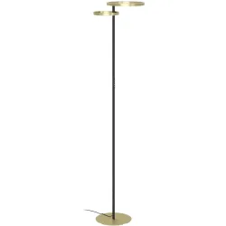 Stehlampe Castelpoto Messing-gebürstet, schwarz Dimmbar H 180 cm