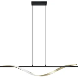 Pendellampe Conaprato Schwarz, messing-gebürstet 2500 lm B 11.5 cm