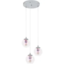 Pendellampe Ariscani 2 Chrom B 42.5 cm