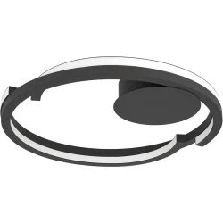 Deckenlampe Mezzomonte Schwarz Dimmbar B 48 cm