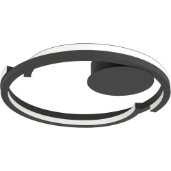 Deckenlampe Mezzomonte Schwarz Dimmbar B 48 cm