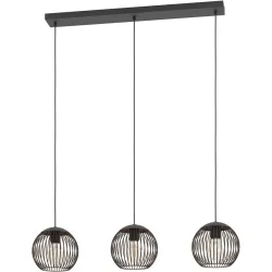 Pendellampe Almanzora Schwarz, kupfer B 20 cm
