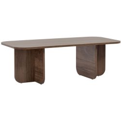 Salontisch Georis Holzwerkstoff B 120 cm - Farbe: Nussbaum - Material: 100% Melaminbeschichtete Kiefer - Salontisch