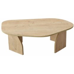 Salontisch Georis Braun Holzwerkstoff B 100 cm - Farbe: Saphir-Eiche - Material: 100% Melaminbeschichtete Kiefer - Salontisch